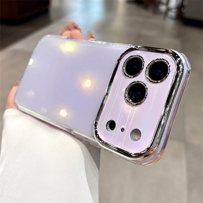 글리터 레이저 오로라 렌즈 캔디 컬러 광택 폰 케이스  - Camera Lens Protector 리뷰 및 가격