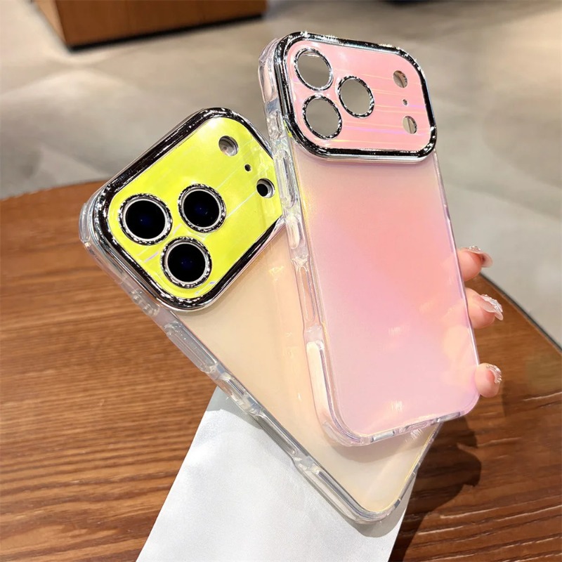 글리터 레이저 오로라 렌즈 캔디 컬러 광택 폰 케이스  - Camera Lens Protector 리뷰 및 가격
