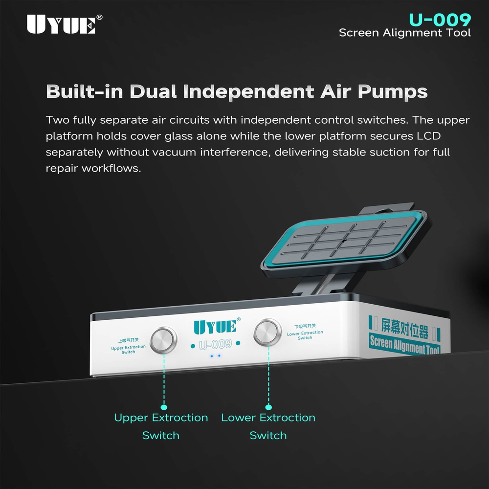 UYUE U-009 진공 LCD 화면 정렬 도구 내장  - Screen Alignment Tool 리뷰 및 가격